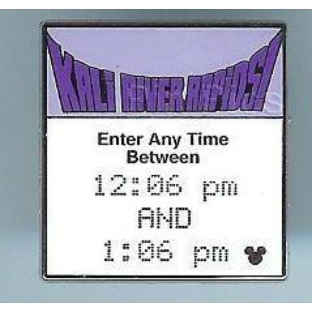 Disney Pin Kali River Rapids Fast Pass Series WDW Hidden Mickey Silver 67197